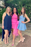 Needed a dress for a wedding that I attended six weeks after having my third baby and this one was perfect. I wore a medium and it fit great. The color was perfect for a spring wedding. Comfortable too! - Samantha M.