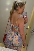 Beautiful pattern! The only downside is that it shows lines from sitting, so there are a little bit of wrinkles that show. Besides that I'm obsessed - Nikki M.