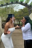 Wore this for graduation and got so many compliments! It for just right! Material was soft, thick, stretchy. It was actually perfect I have no complaints. - Breiuana W.