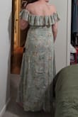 Love this dress for the price. I don't foresee getting a lot of washes out of it but for the price, that's totally fine. There's not a lot of give in the fabric but it fit comfortably. The hidden zipper is a great feature. Can be worn on the shoulder or off. Shipped fast. - Hailey F.