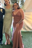 I loved this dress so much& I wore to a friends wedding and got tons of compliments. I am 6'2 and slim so it is hard to find dresses that fit me well without being altered& most are way too short. This dress was perfect. It wasn't too tight at well which was nice as well. - Caitlin