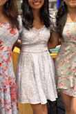 Xs fit perfectly for my 16 year old. Subtle beautiful pattern, nice length. - Sasikala A.