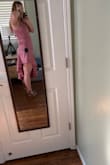 This dress is awkward I should not have bought it and now I am living with the consequences. Here are some photos, laugh if you have to lol. Just for some context I normally order a small I ordered a medium and this was simultaneously too small and too big so IDK what to do haha - Kourtney R.
