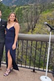 This was my first dress I ordered from Lulus and after putting in my measurements it recommended an XS, which did fit very well! The only thing is that it seemed to be stitched weird on the hip which left a little weird bulge, it bothered me but wasn't really noticeable to anyone else. The slit was also a little too high for my liking so I threw a couple of stitches in to bring it down. Overall great dress, slightly tight on me but I got so many compliments! - Julie P.