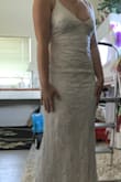 So beautiful and fit great.
I definitely would need boob tape to keep the girls in.
Definitely would need heals or to shorten it for my height. - Nikole P.