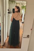 the dress is almost perfect, It's a little bit long for me, even with high heels but I will fix it. I'm obsessed about this dress <3 - Froukje W.