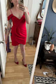 I'm pretty boxy but this dress gave me good curves. The color is gorgeous too. Overall such a good dress for the price! - Colleen F.