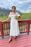I loved this dress. It's sleeves did turn out to be a bit big but the rest fit great! It gave lots of room for movement too! - Jessica D.