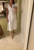 It's a bit wrinkled and needs a steam but this dress is actually so lovely. - Nicole M.