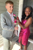 This dress was gorgeous on my daughter for her eighth-grade formal. She had to pull the top up a bit much at the dance as it would drop a little lower than she felt comfortable with. The straps are thin, so tying the dress to stay put was a slight issue. However, my daughter looks gorgeous and those issues can happen with any dress. She received numerous compliments on her dress and overall look. - Missy W.