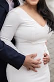 Beautiful dress, looks so elegant and well made, it does slide up a bit and gather up top but then again I didn't have it altered. I loved it! - Stephany G.