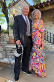 I got sooooo many compliments on this dress. It was comfortable to wear and fit like a dream. The colors are bright so it was perfect for a spring/summer wedding. I wore red shoes to compliment the red lining. I will wear this to several events this summer. - Tammy F.