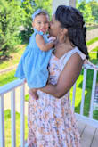 Wore this for Mother's Day and it was perfect! Flowy, comfy, and very flattering. Got lots of compliments and obsessed with the colors. - Brooke T.
