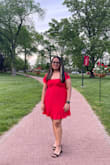 The neckline is a little plunging so I had to wear a red tube top but otherwise, it's a great dress - Aayushi K.