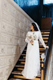 So I never ever write reviews but I felt like it was my obligation to write one for this dress. I got pregnant a month after paying for my wedding venue. I had my daughter 3 months ago and I'm getting married in 3 weeks. Well, I tried to lose all my pregnancy weight in time but it wasn't happening. I can't fit into my wedding dress. I saw this dress online, saw its price tag and had to buy it. I was skeptical; no wedding dress this inexpensive would be good quality. I was wrong! I love the dress, the quality is amazing and it's sooooooo flattering! I don't have any pictures yet but I'll be sure to post some up once I say my I Do's. If you're hesitant, GET THIS DRESS! - Bretta M.