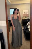 Beautiful dress, it is so stunning. I did the straps halter style to give the girls more support. This is big breast friendly! I wear a 32E and the small still fit well - Victoria D.