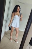 Ladies this romper is 10/10 on appearance BUT the v-bar connection broke on the first wear. - Kayla V.
