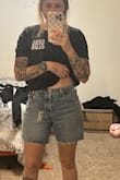 I got these shorts wanting longer shorts with the ability to roll them if I wanted to! These work great for both! Great length. - Alexandria D.