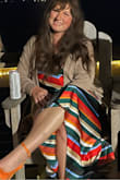 I had my eye on this dress for a while and I'm so glad I pulled the trigger! It is everything I wanted and more. The perfect combination of classy and sexy! The colors are very vibrant! Don't think, just buy it! - Jillian