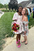 My youngest daughter was being promoted to 9th grade and once you find the perfect dress you most definitely need the perfect shoes. The vibrant pink color and the structured style of the shoes were a hit! She wore the straps low around the ankle. - Retha S.