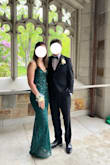 This dress was so beautiful and was very comfortable. I did not feel stiff or like something would break all night which is amazing for the price. The dress is on the longer side, in the photos the dress is hemmed about 2 inches and I am 5'6". Overall, worth it! - Leah B.