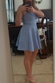 Nice thick material, fit great. Very comfortable and did not wrinkle when sitting for long period of time. - Nancy F.