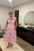I love the material and pattern! A great wedding guest dress! - Sofia G.