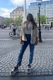 I love the cropped blazer trend so I got this to try it out. The fabric feels really high quality and isn't see-through. The buttons are super. It's and the neckline is very flattering! - Renatta M.