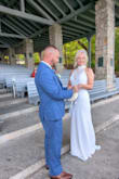 The dress was beautiful. Loved the lace in the front and the back so elegant and sexy same time . - Angela W.