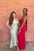 Usually I am a size medium but a small on Lulus but something told me to stick to my real size for this one. It was so beautiful. I love that the boob area had sticky material that held my boobs up rather than needing to wear my strapless bra. You can go strapless or not and it will still look cute. - Chanice C.
