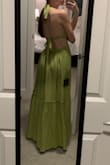 I loved the fit and style of this! It was extremely flattering and the open back was stunning. It was also ever so slightly darker than in the image online. I ended up returning it only because I needed it for an event and loved another dress I ordered from Lulus more :) - Samantha N.