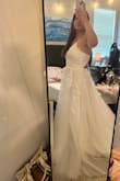 I tried it on right when it got delivered, it was a PERFECT FIT. I used the fit calculator and recommended a size 6 for me so that's what I got. I was nervous buying a dress I hadn't seen in person but the dress blew away all expectations. - Kim D.