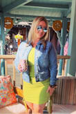 I love this dress! Perfect length and perfect fit. Very flattering on curves. I wish I could order it in a few more colors, but it's already sold out! The lime green color is very nice, bright but not neon. I love how this style can be dressed up or more casual. I'll definitely be on the look out to order another dress or two if the different colors become available. - Jennifer N.