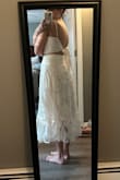 I bought this for my bridal shower and it's perfect! I love the fit! It's a little long as I'm lacking in the height department but that's no big deal! - Jacqueline M.