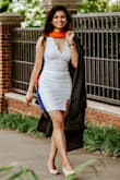 I recently had the pleasure of wearing the most stunning dress for my graduation ceremony, and I couldn't be more thrilled to share my experience. The design of the dress was impeccable. The fit was absolutely perfect, accentuating my figure in all the right places while providing a comfortable and flattering silhouette. The quality of the fabric was exceptional. Not only did this add to the overall comfort, but it also gave the dress an air of elegance and sophistication. I could move freely and confidently without worrying about any discomfort or compromise in style. If you are searching for a dress that embodies elegance, style, and quality I wholeheartedly recommend this white dress for graduation occasions. - Ankita G.