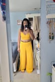 I normally wear M but because many reviews said that it runs smaller I decided to size up and got a L, big mistake cuz now I need to find a seamstress to fix it for me. Is not just loose in the pants but the shirt is also loose. I just wish that it came with shorts attached because they are see thru - Juliene L.