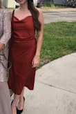 I have no complaints about this dress. It's comfy, not too tight, and super elegant looking. Perfect for any formal event. - Stephanie O.