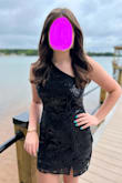 This dress was great for my eight grade dance. I saw several reviews mentioning how it was itchy under the arms but that was not a problem at all for me. I did have to get it altered because it was a little baggy around the chest but otherwise it fit fine. I love this dress so much and got so many compliments on it. - Alejandra S.
