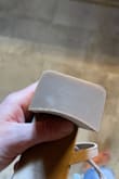 Really liked the look of these shoes BUT I'm afraid I received a used pair. The craftsmanship on the heel is poor. - Erin K.