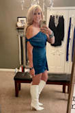 I wore this for my 50th birthday. The dress is perfect in every way. The color is beautiful and the fabric was so comfortable (has a nice amount of stretch). Paired it with Lulus Sayyna Off White Pointed-Toe Knee-High Boots!  Killer outfit! - Tonya T.