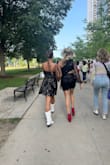 I bought this dress for the taylor swift concert in Chicago, and it fit the occasion perfectly. I got tons of compliments on it!! It's a bit tight in the shoulders, but other than that I really really enjoyed this dress. This dress is elegant yet trendy at the same time, and I will 100% be wearing it again! - Margaret W.