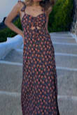 I loved this dress so much!! Its really cute and comfortable material. My favorite part is the leg slit and the cutout in the front. - Shefali M.