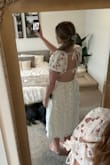 I saw this on an Instagram ad and I immediately bought it because it looked so similar to the For Love & Lemons Leighton dress that's $365!!!! For the price, this one is a beautiful alternative! I most likely will wear it for my engagement photos this summer.
I'm usually in between L or XL. I'm often an XL from Lulus, but in this dress size Large fit perfectly! If you're in between sizes I'd recommend sizing down :) - Kenzie T.