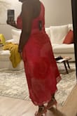 Everything about this dress is perfect. 

I might be a little picky but I felt like the dress was supposed to follow every single curves of my body but maybe it's designed to be worn loose. Regardless, I love the dress. - Donel O.