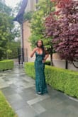 I bought this dress for my senior prom. All of my friends purchased very expensive dresses, but I wasn't willing to spend that much money. After spending days looking online this was the cutest dress I found at a good price. I was very happy with the fit of this dress. I am usually a size small in clothes but I purchased XS for a tighter fit and it looked AMAZING!!! Got so many compliments. Was slightly difficult to figure out how to put it on but not a major problem. The tied-up back and the sequins make this dress so gorgeous for prom. It also has built-in cups so you don't need to worry about a bra or anything. I love love love this dress. Please purchase, you will not regret it!! - Emmanuela N.