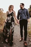 This was exactly the moody, spring, sexy look I was going for. I wore this dress for my engagement photos and it was perfect for the setting. The dress is probably made more for someone tall so if you have time get it hemmed if you're in my height range around 5'5" - Tamara K.
