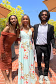 This dress was perfect for my sister's wedding in sunny Southern California. It has a leg slit that was barely noticeable, which was nice. I'm short so I had to get it hemmed, otherwise fit great. I received many compliments. The quality of the material was very nice. - Christen K.