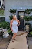 I originally ordered a large but it was too small so sent back for an xlarge and it was perfect to wear outside for my cousin's summer wedding. - Lauren K.