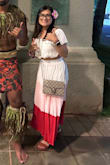 After reading the reviews, I finally decided to order this. I ordered this in XS, but I could not zip it up so I returned it and ordered it in Small. Small fit me well. I love that the skirt is high-waisted. I wore it for our Hawaii vacation when we did the Luau. - Ana B.