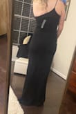Tight and hot but I'm too old for the bodycon look. If I was 23, I would've rocked this no problem. Material is nice and thick but size up if you're going for it! - Jane K.